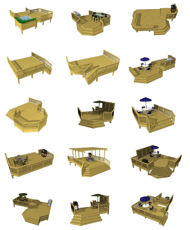 Ground Level Plan Deck Designs