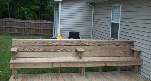 Deck Bench with Planter