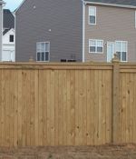 Capped, Privacy Fence with 6x6 Posts ("Longlake" style)