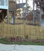 Dipped, Picket Fence with 6"x6" Posts