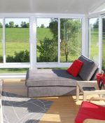 <p>Furnish your three season sunroom with a daybed and reading chairs, and you have extra space to relax and enjoy the view.</p>
