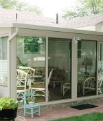 <p>Stewart and Linda McMillan wrote they enjoy their morning coffee and a view of their back yard birds in their spacious all glass studio style patio room, adding &ldquo;We wish we had it built years ago.&rdquo;</p>

