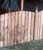 Semi Private, Scallop Fence with Exposed Posts