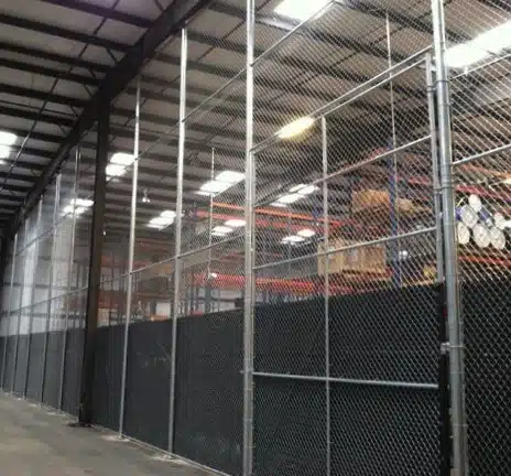 Commercial Interior Warehouse Cage Commercial Interior Fences installed in Durham, NC